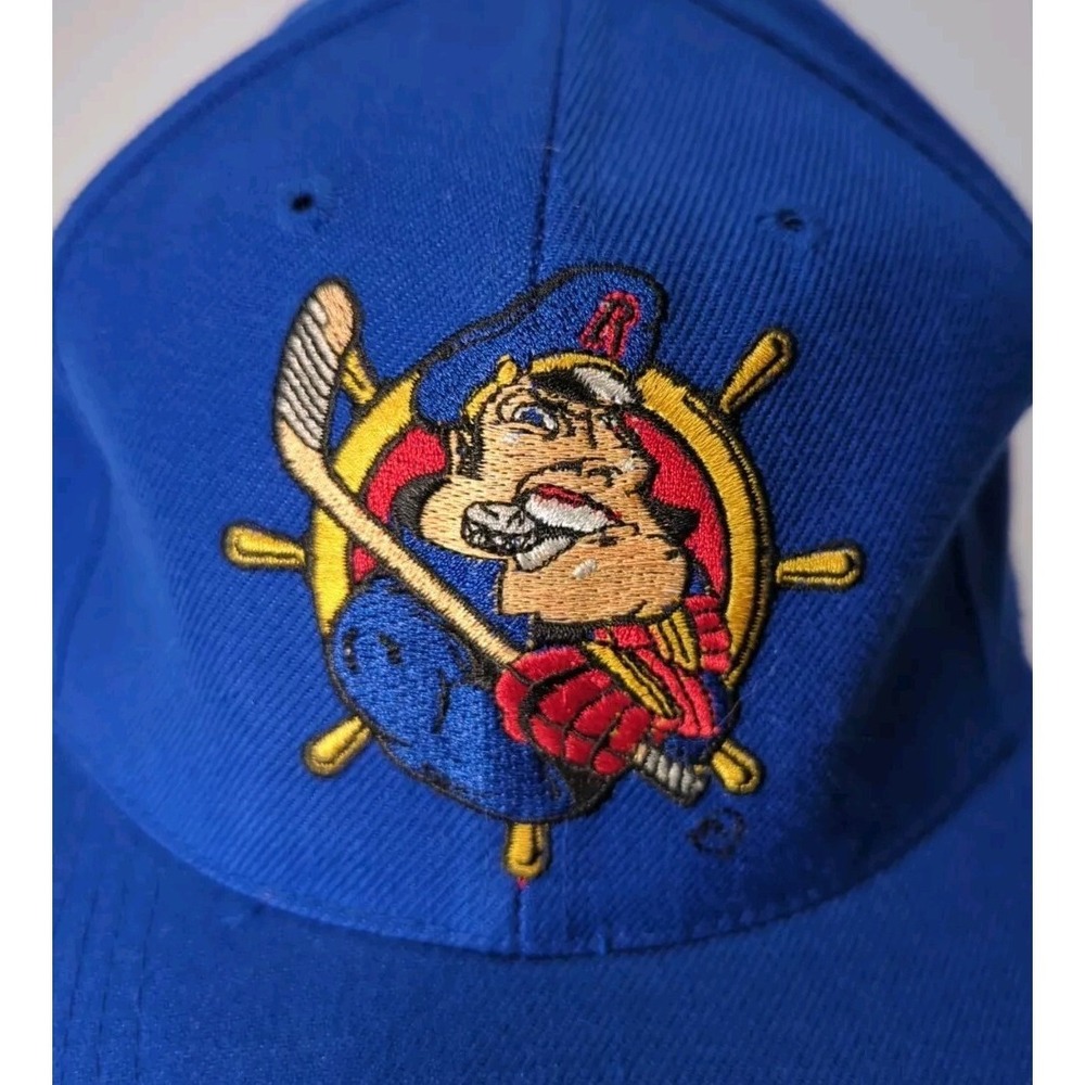 Vintage Peoria Rivermen Sports Specialties Snapback Hat Wool Blue - Picture 6 of 9